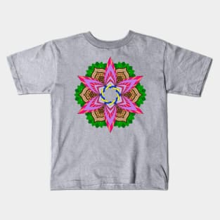 Pink Lotus Mandala Kids T-Shirt